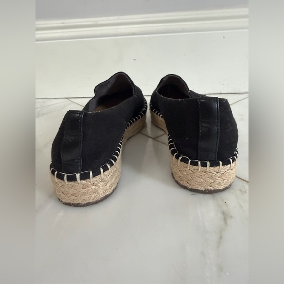 Joie Womens 7.5 Cara Black Canvas Platform Espadrille Summer Vacation Beach NWOT - Picture 5 of 9